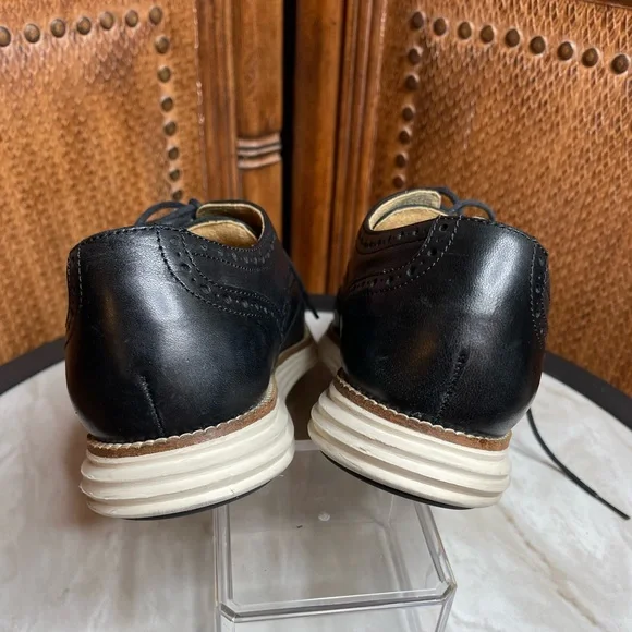 Cole Haan Black Wingtip Grand OS Size 9M - Picture 7 of 7